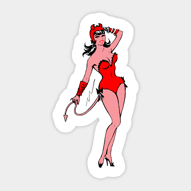 Babydoll Devil Girl Sticker by babydollchic